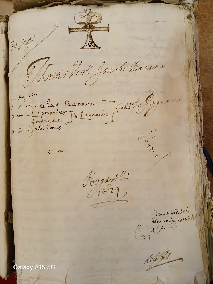 The first page of a processus from a Giudice del Maleficio casebook, Archivio di Stato Verona